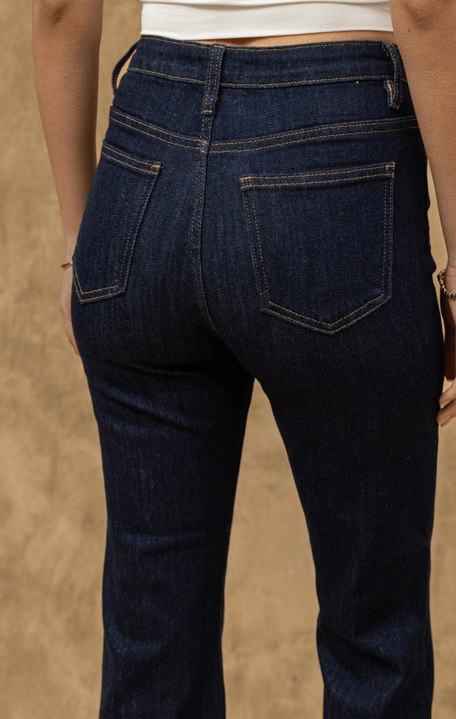 Jean flare bleu
