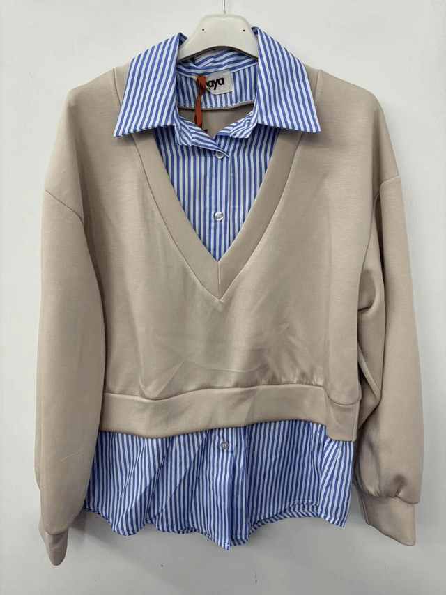 Chemise gilet intégré 