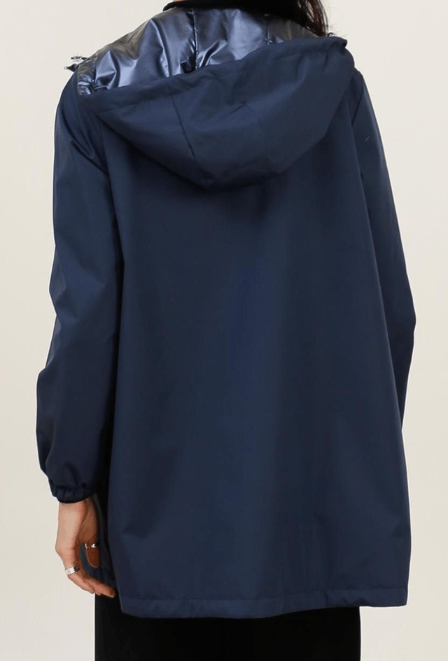 Imperméable réversible bleu