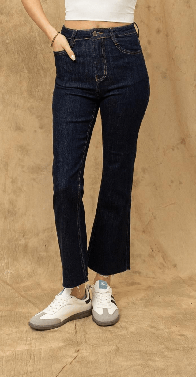 Jean flare bleu