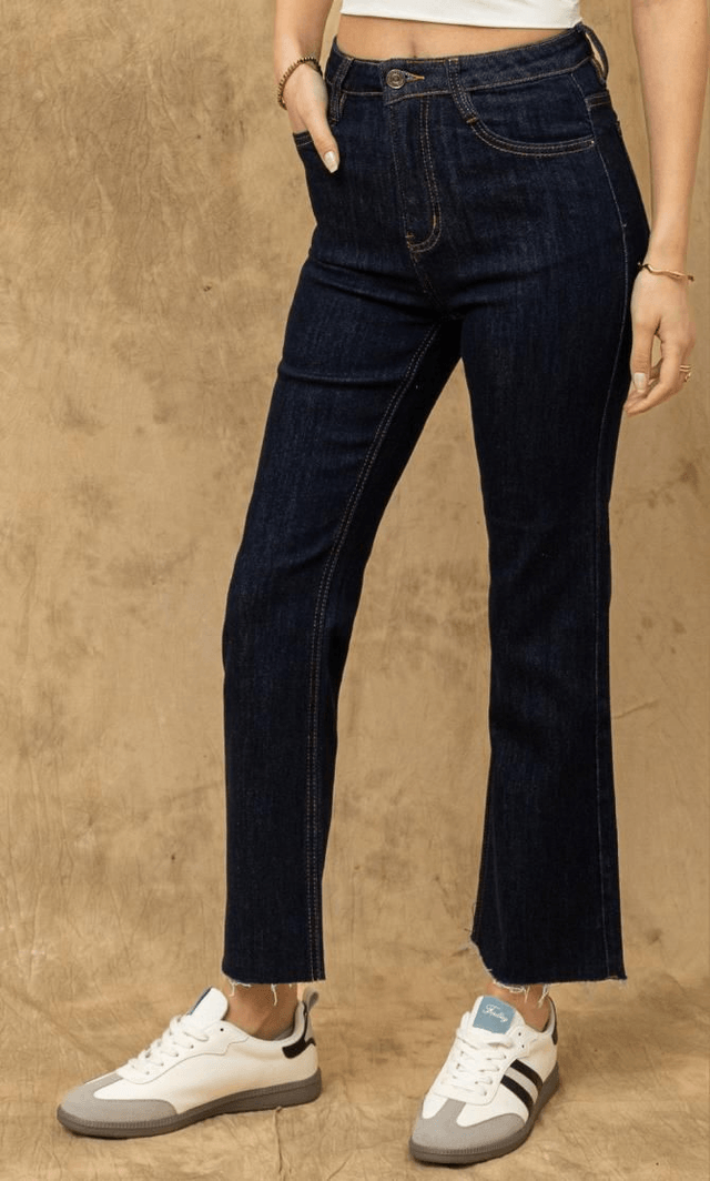 Jean flare bleu