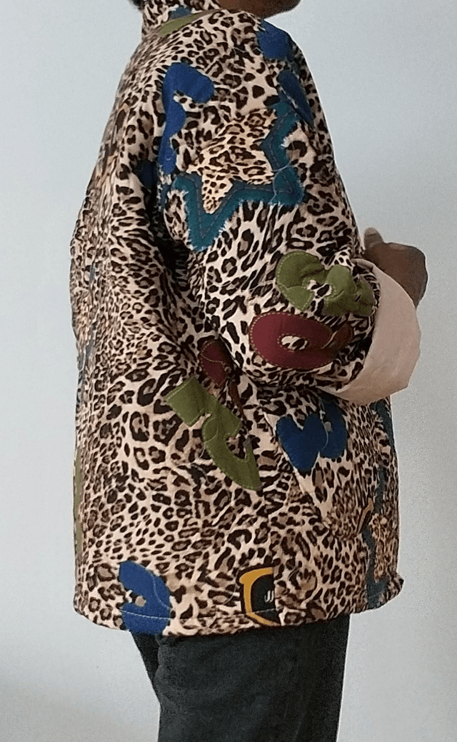 Veste matelassée imprimé Léopard 