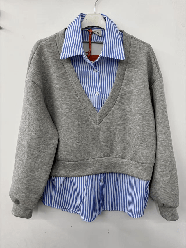 Chemise gilet intégré 