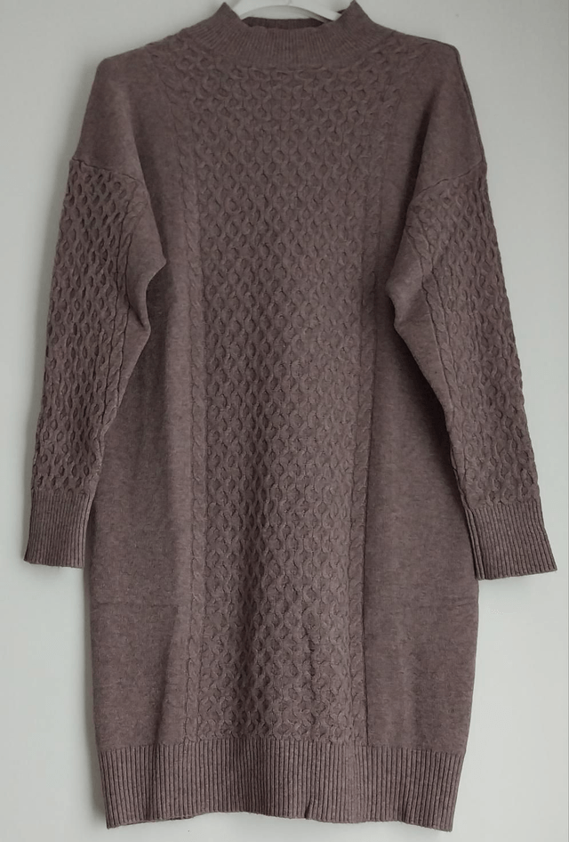 Robe pull col montant 