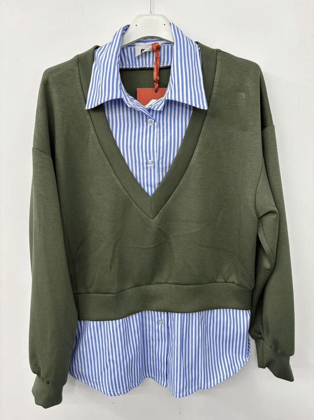 Chemise gilet intégré 