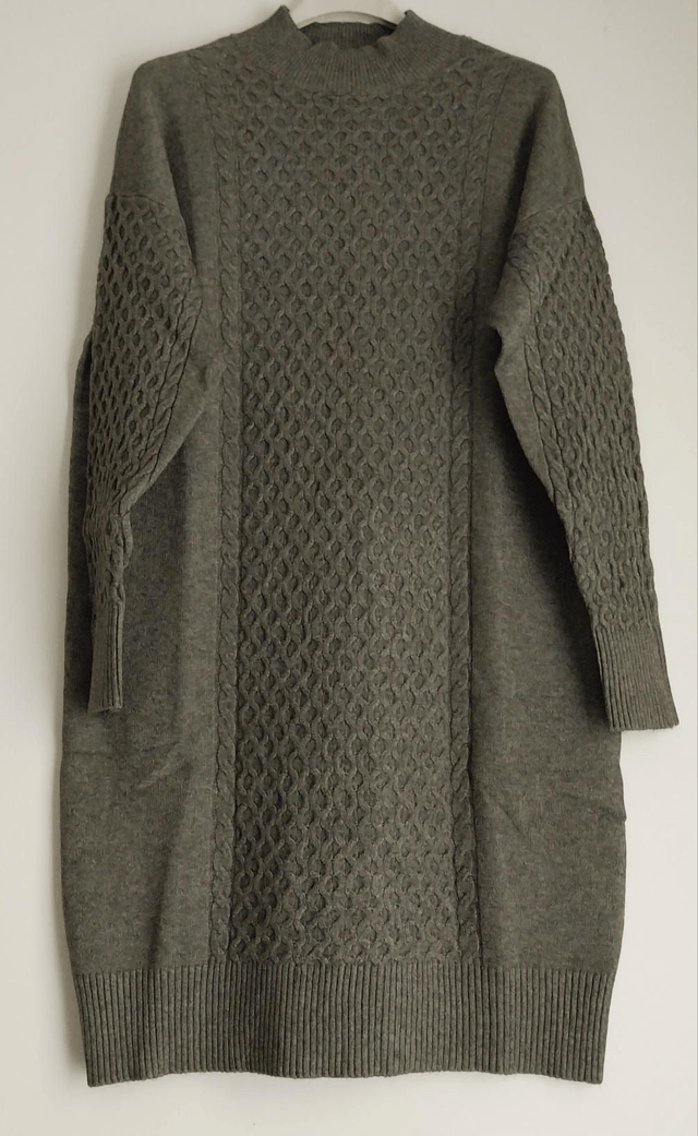 Robe pull col montant 