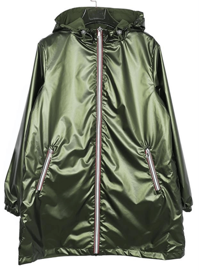 Imperméable réversible kaki 
