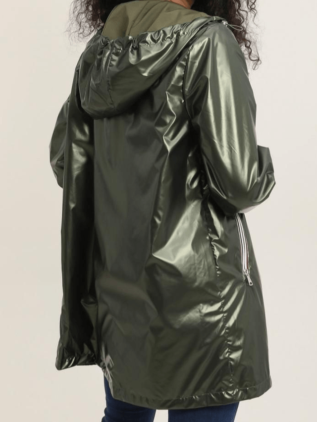Imperméable réversible kaki 