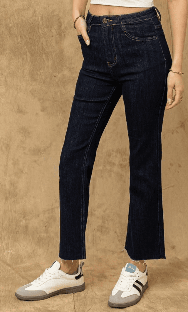 Jean flare bleu