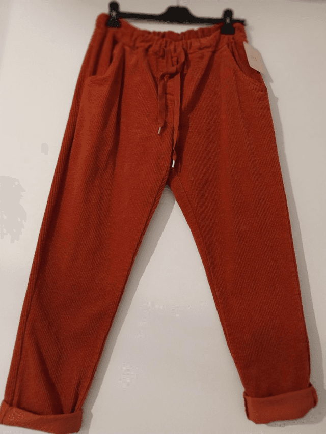 Pantalon velour côtelé 